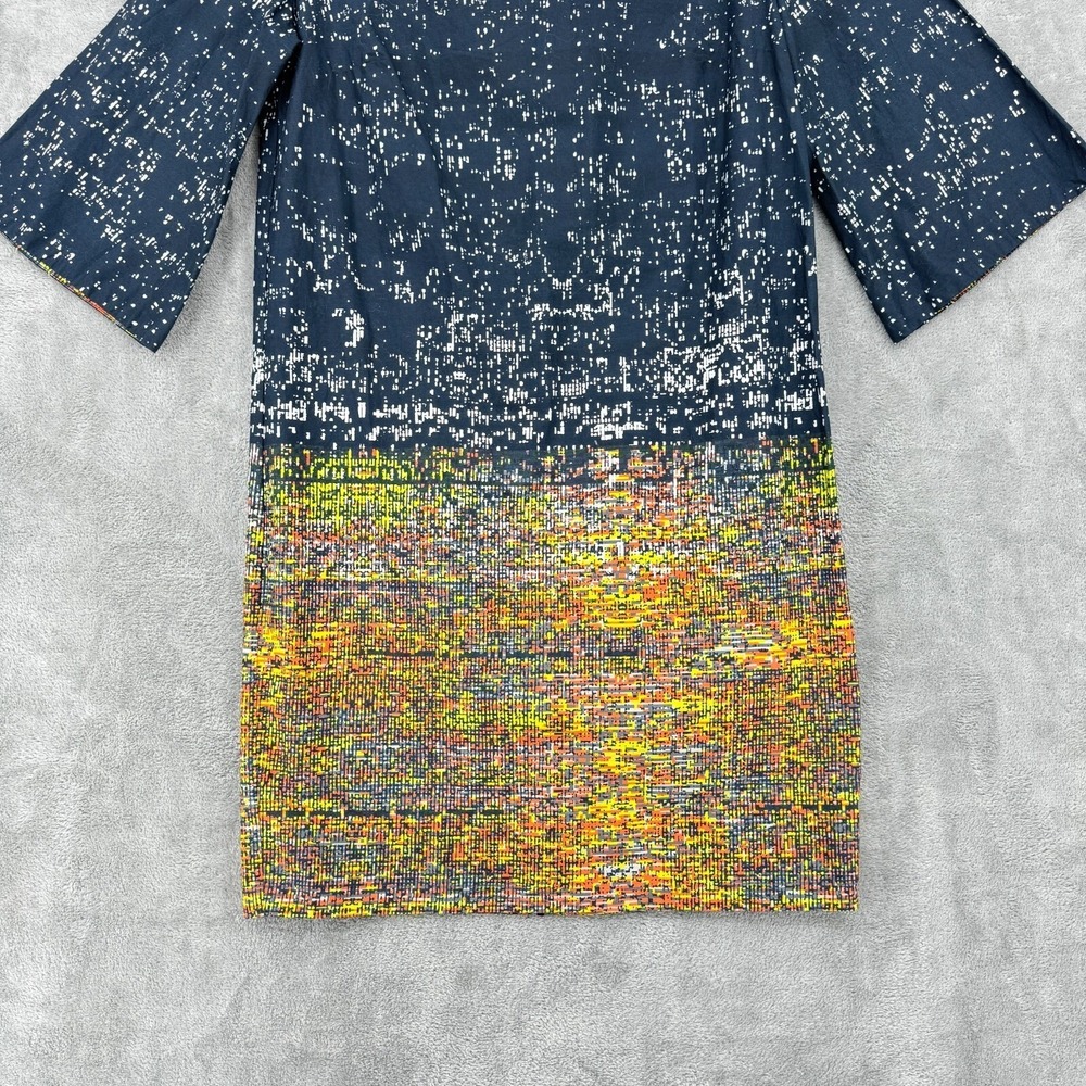 COS Community of Style Dress Womens 34 US 4 Bell Sleeve Abstract Sheath Full Zip - Picture 4 of 9